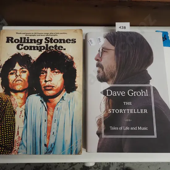 2x books - Dave Grohl, Rolling Stones