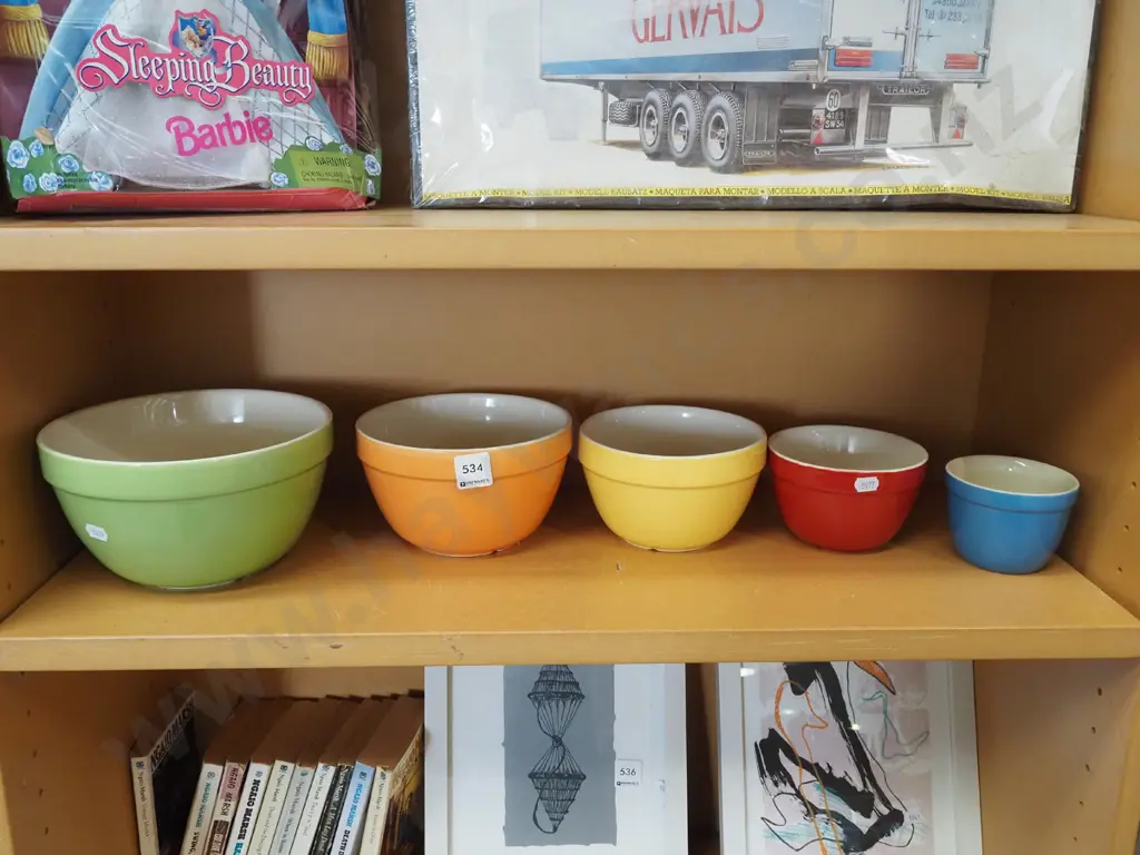 coloured graduated mixing bowls Image 1++