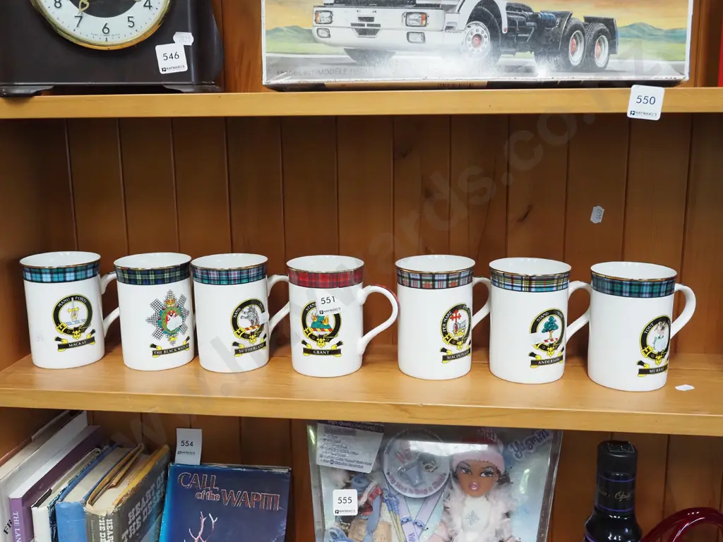 7x map of Scotland coffee mugs Image 1++