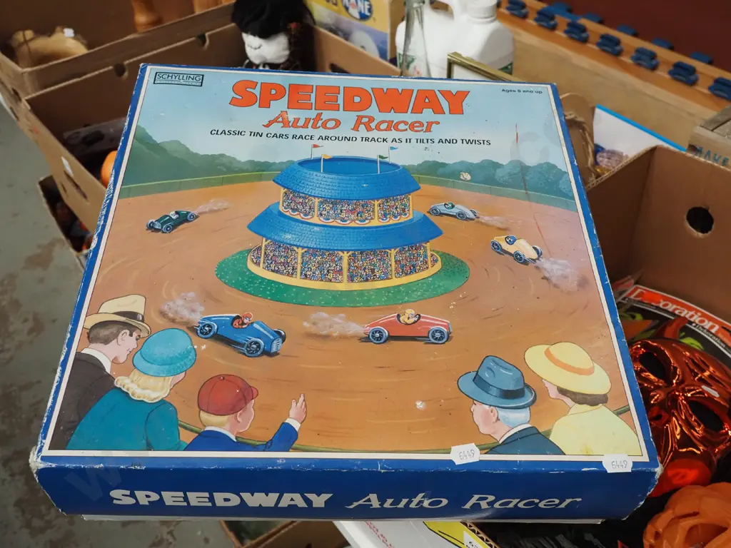 Schylling retro metal Speedway Auto Racer game Image 1++