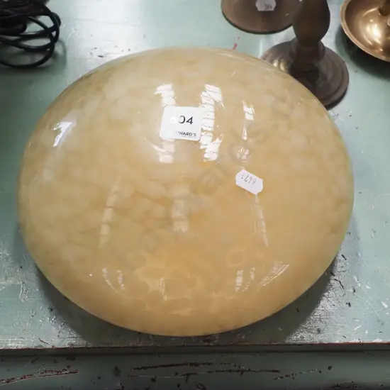 deco mottled glass light fitting