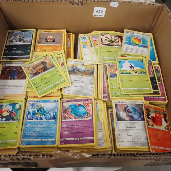 box of Pokemon cards
