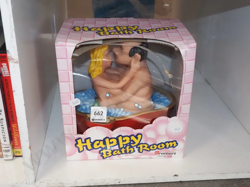 Happy Bathroom Novelty toy - damage to box Image 1++