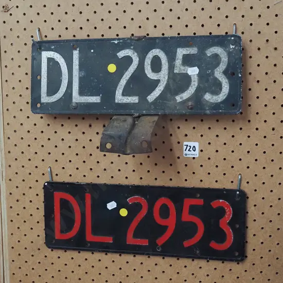 2x number plates