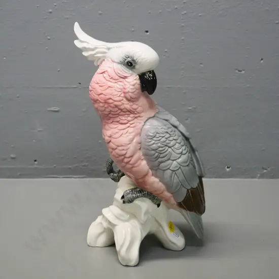 pink, white and grey china cockatoo H-270 - no maker's marks