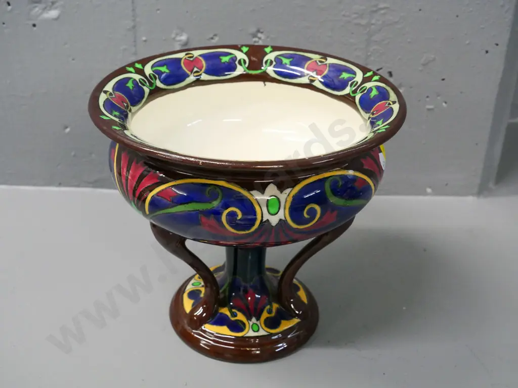 Shelley art nouveau comport - minor staining to interior H-180 Diameter 200 Image 1++