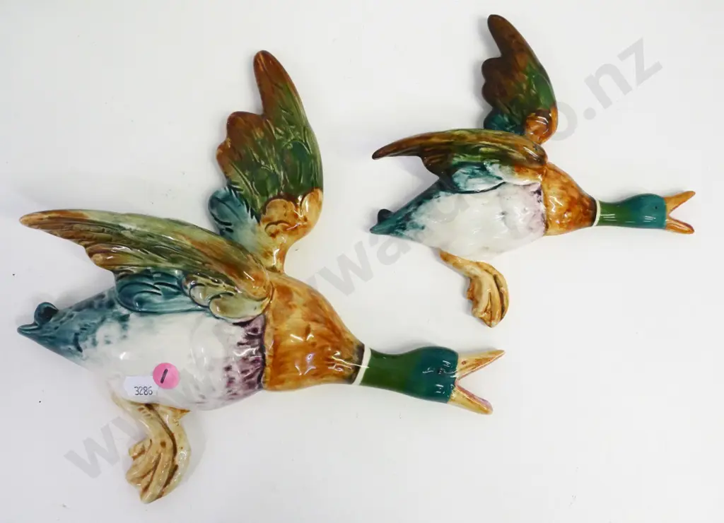 2 Beswick wall ducks - larger marked 5961 is H-250 L-250. smaller marked 596-3 Image 1++