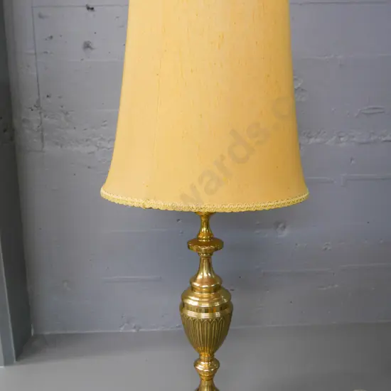 cast brass based table lamp with shade H-900 (incl shade) Diam-380
