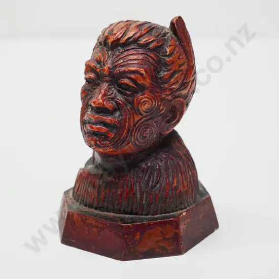 small composite Maori bust H-100