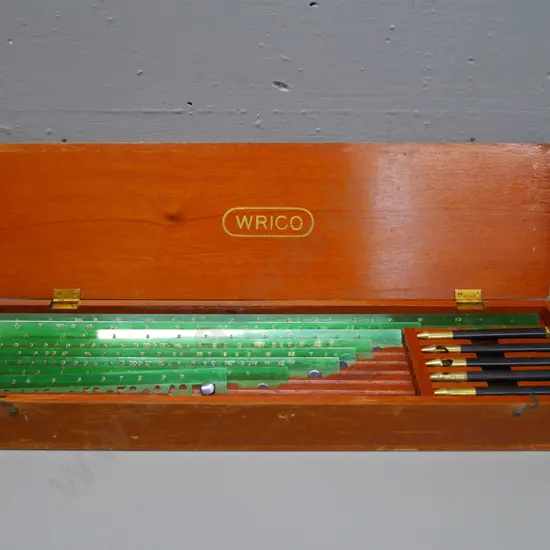 cased Wrico drafting set