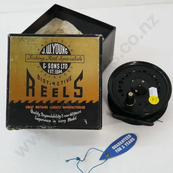 J.W. Young Pridex fly fishing reel in original box