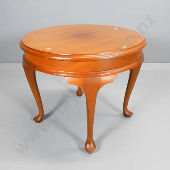 mahogany cab leg round coffee table H-470 W-550
