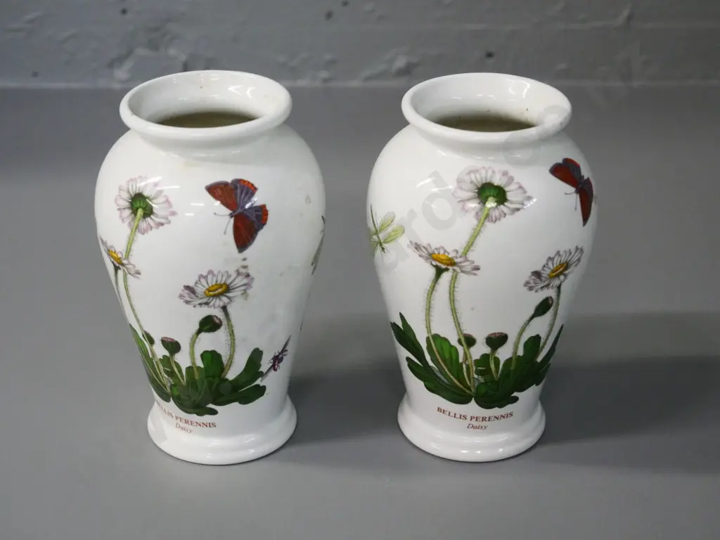 pair of Portmeirion Botanic Gardens vases H-140 Image 1++