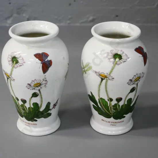 pair of Portmeirion Botanic Gardens vases H-140