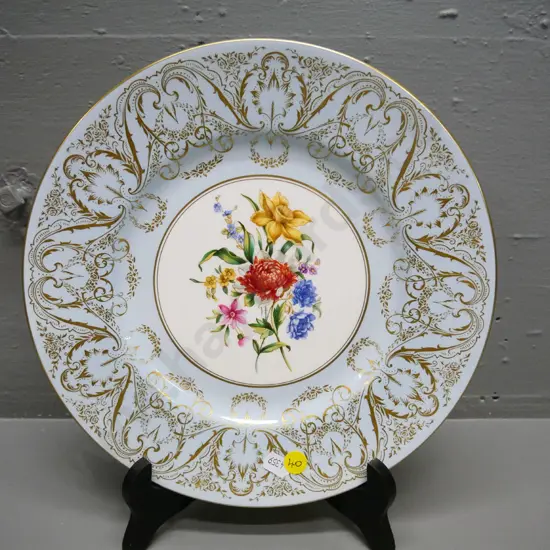 Royal Worcester botanical cabinet plate D-270