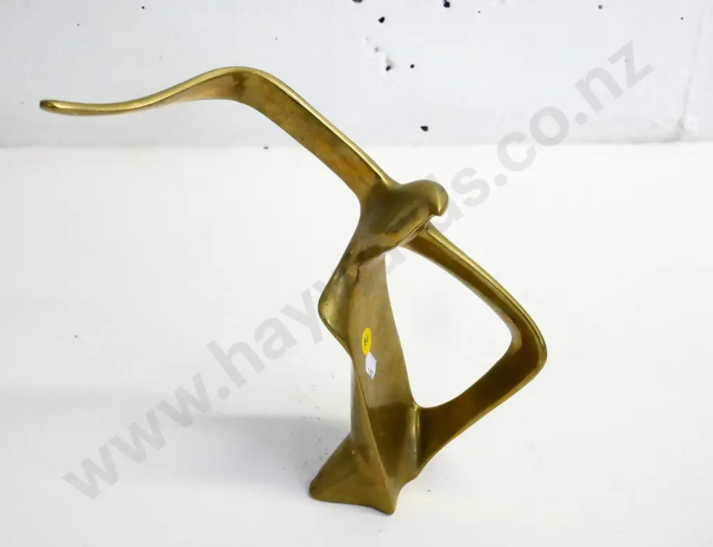 heavy solid brass seagull figure H-250 W-280 at widest Image 1++