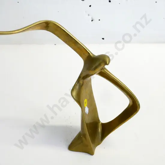heavy solid brass seagull figure H-250 W-280 at widest