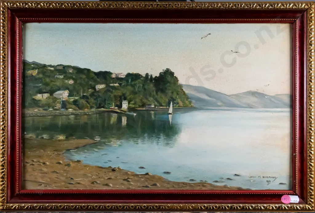 Lorna Hormann - framed oil - Macandrew Bay H-240 W-390 Image 1++