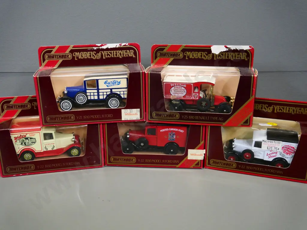 5 boxed Matchbox Models of Yesteryear die-cast vehicles - delivery vans Image 1++