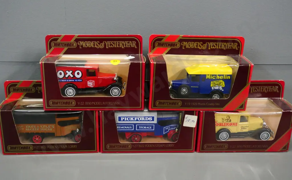 5 boxed Matchbox Models of Yesteryear die-cast vehicles - delivery vans Image 1++