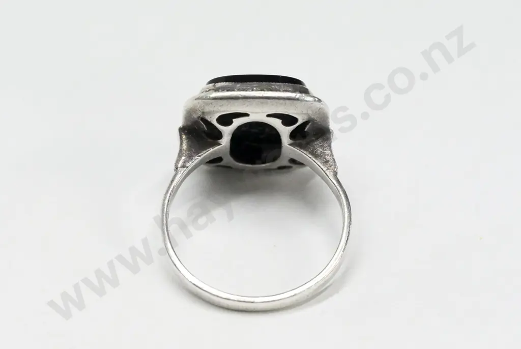 silver dress ring stamped sterling Image 1++