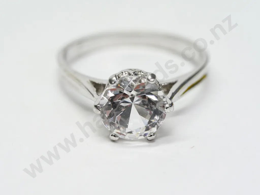 cz dress ring stamped 925 Image 1++
