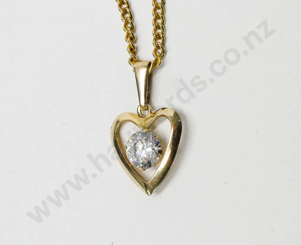 cz pendant stamped 375 Image 1++