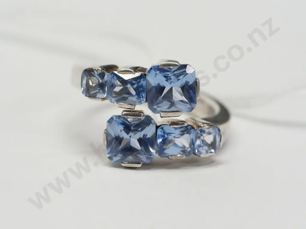 topaz & silver dress ring stamped 925 Image 1++