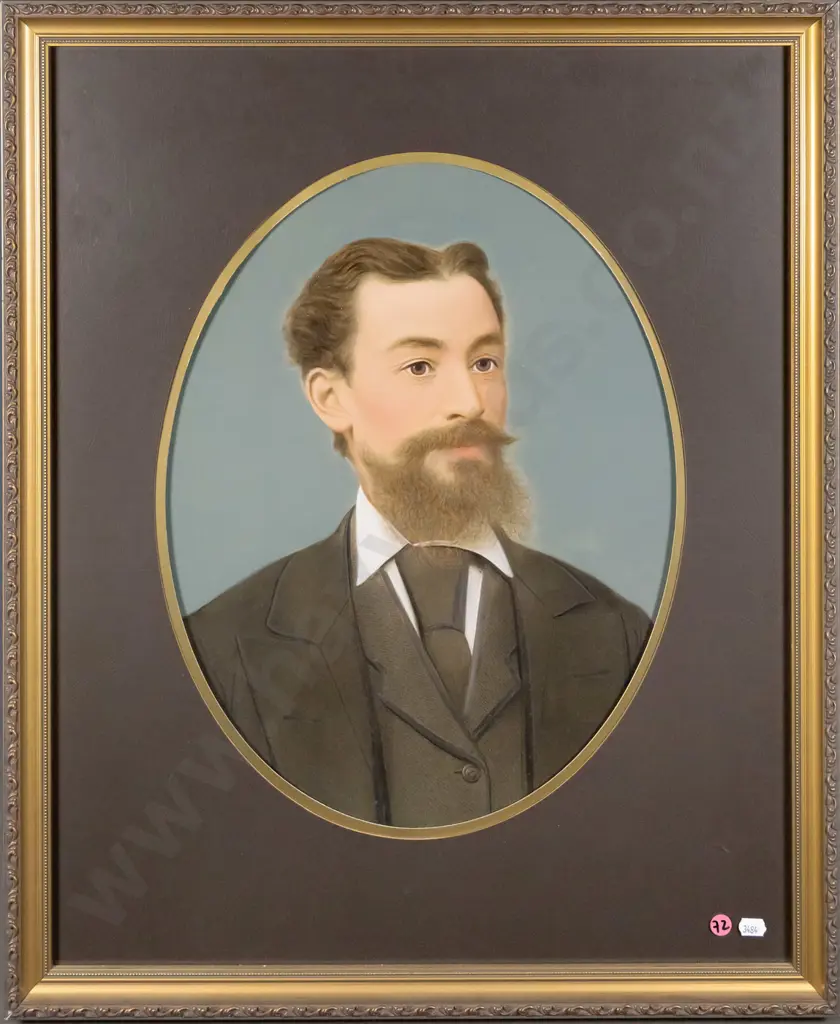 framed watercolour - portrait H-430 W-320 Image 1++