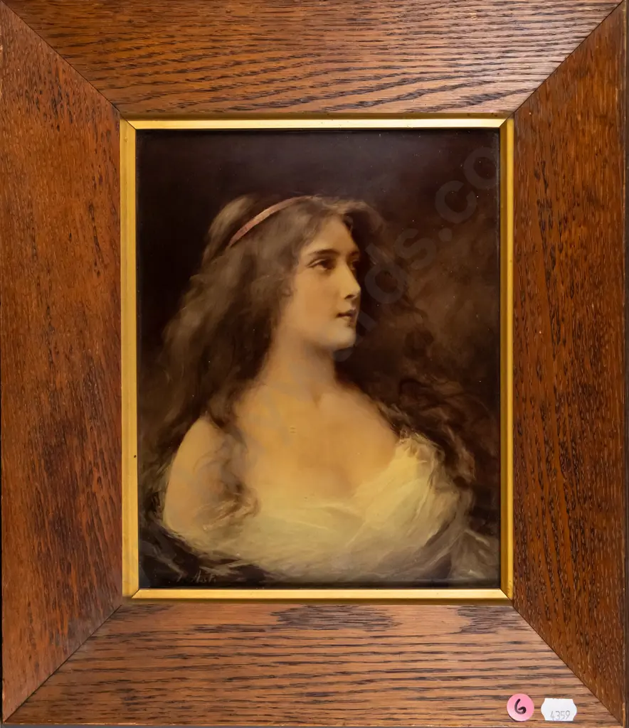 framed print under convex glass - portrait H-240 W-190 Image 1++