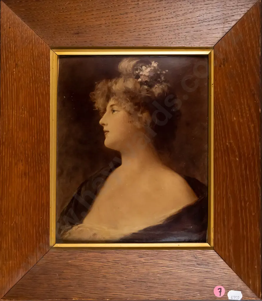 framed print under convex glass - portrait H-240 W-190 Image 1++