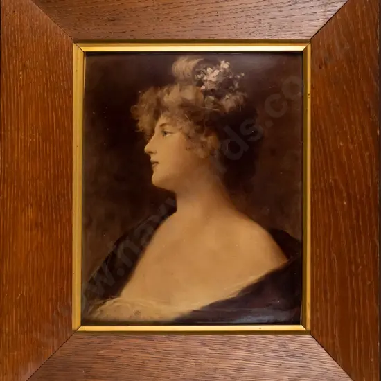 framed print under convex glass - portrait H-240 W-190