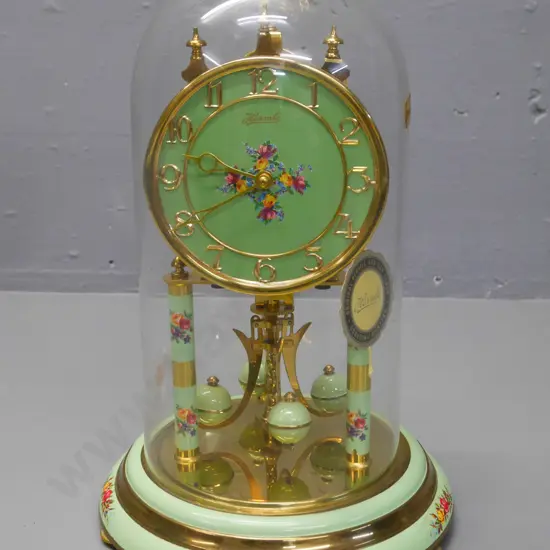 Hermle 400 day anniversary clock with painted face H-310