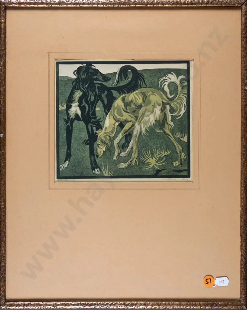 framed print - dogs H-150 W-170 Image 1++