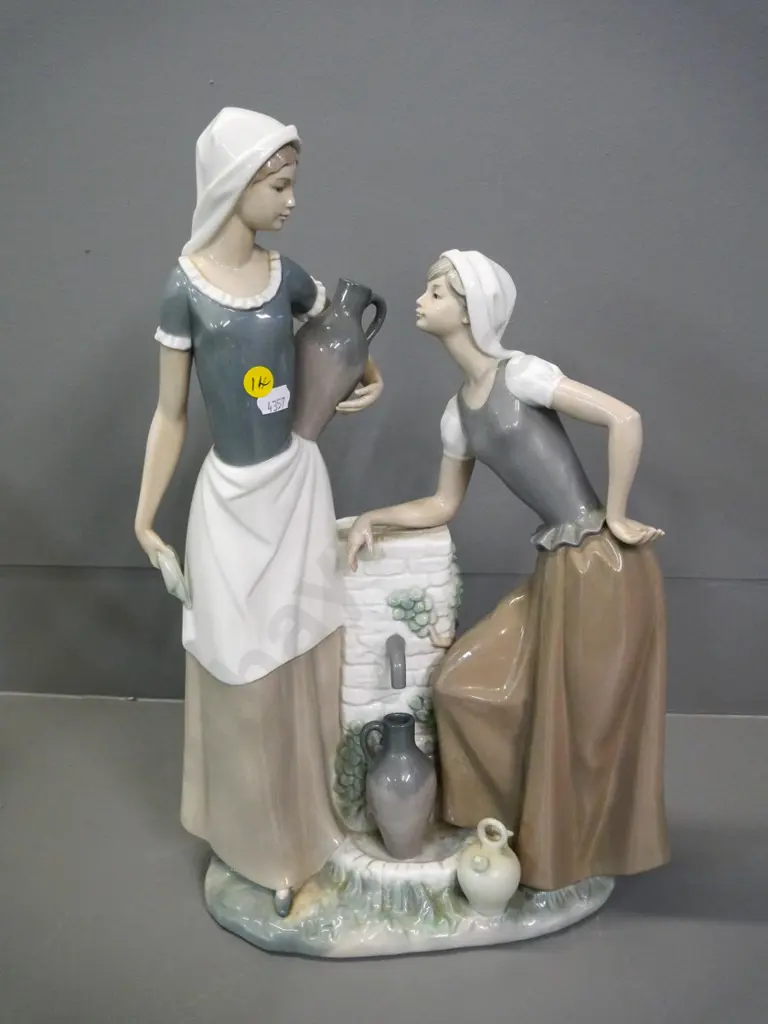 large Nao figure of 2 women at well H-400 Image 1++