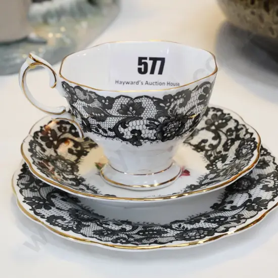 Royal Albert Senorita trio - obvious repair to cup handle