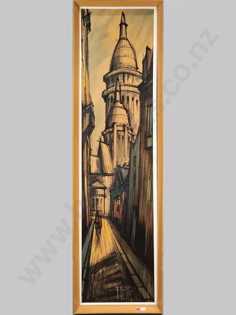 framed retro print - Francois Depresle -  Sacre Coeur H-1010 W-240 Image 1++