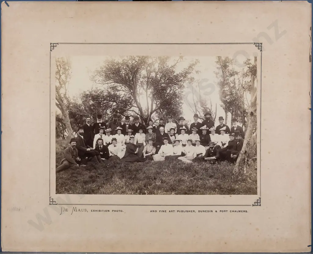 mounted vintage black and white photograph  H-130 W-200 Image 1++