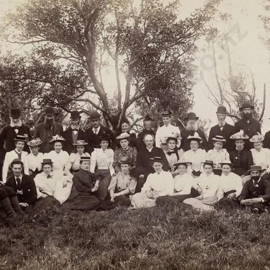 mounted vintage black and white photograph  H-130 W-200