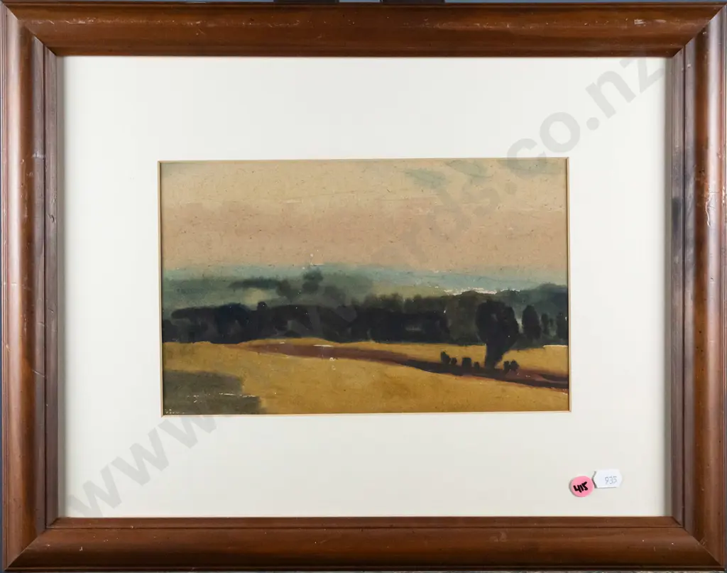 framed watercolour - landscape H-150 W-250 Image 1++