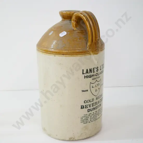Lane's Ltd. Dunedin handled narrow-mouth crock H-340 D-200