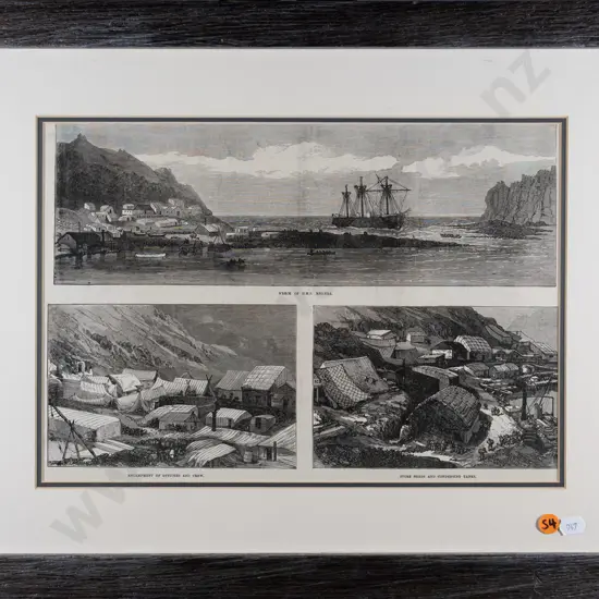 framed print - The Megaera on St Paul's Island H-250 W-340