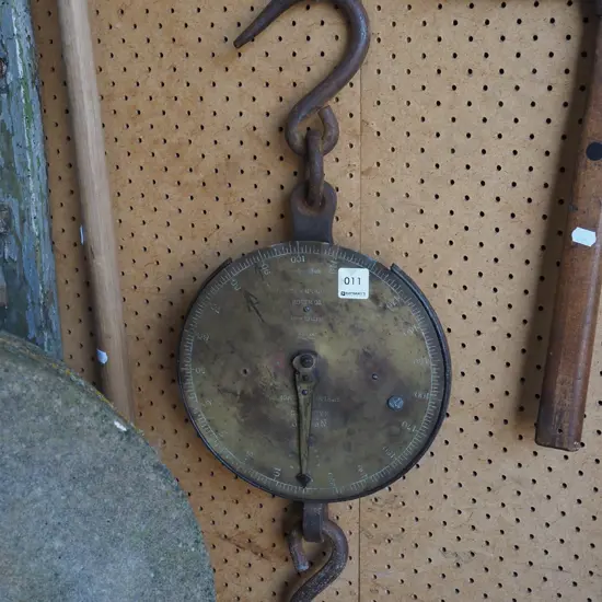 vintage brass spring scales