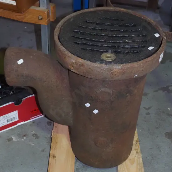 vintage cast iron gully trap