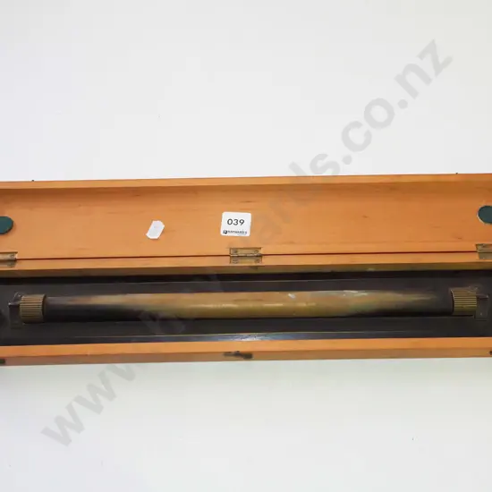 wood cased brass vintage parallel ruler