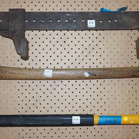 axe with wooden handle