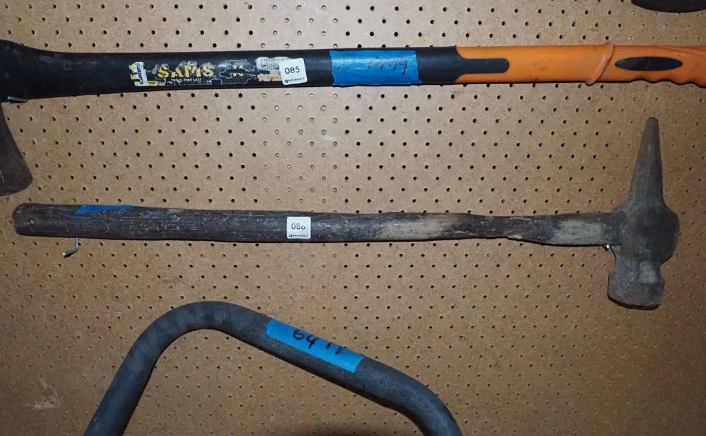 vintage long handled mallet with spike Image 1++