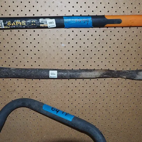 vintage long handled mallet with spike