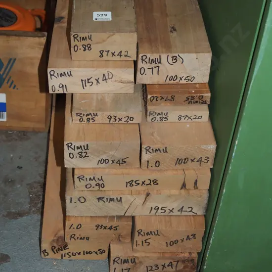various lenths of rimu