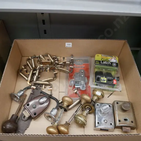 box; door and cupboard hardware